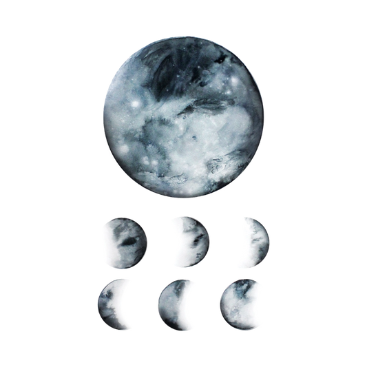 Moon Phases Tattoo Pair