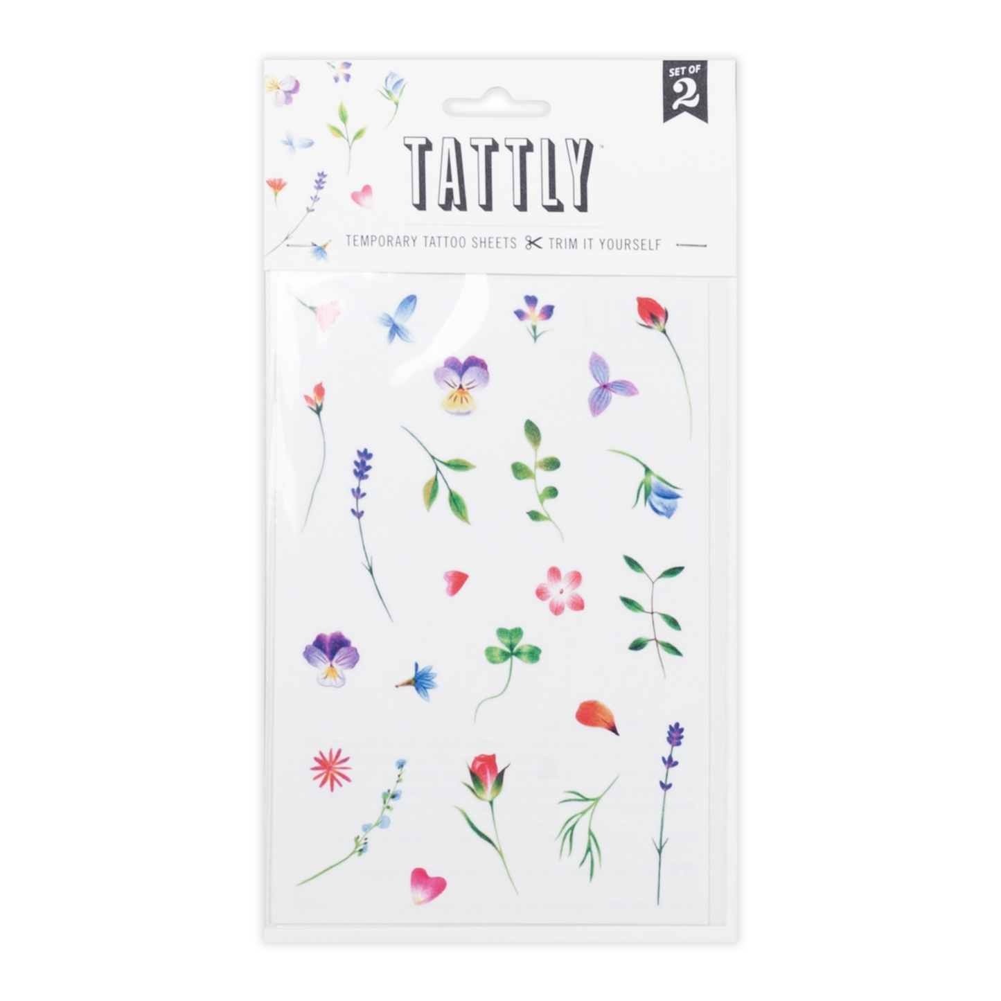 Petite Garden Tattoo Sheet