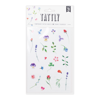 Petite Garden Tattoo Sheet