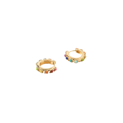 Miley Colorful Beads Huggie Earrings