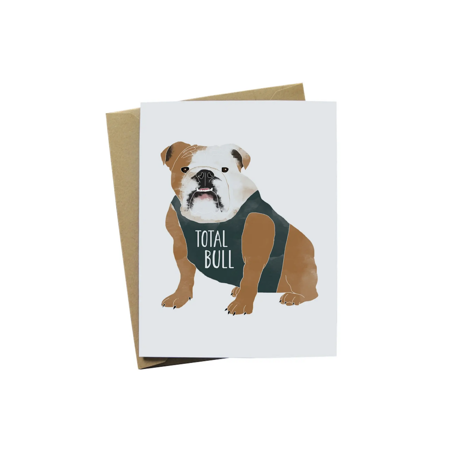 Bulldog Sympathy Card