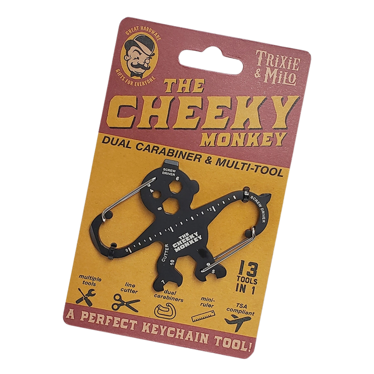 "Cheeky Monkey" Double Carabiner
