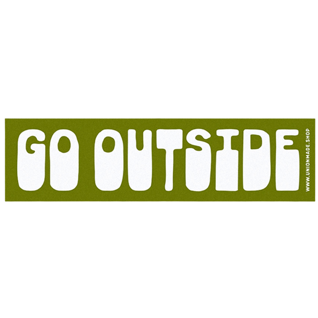 Go Outside Bumper Sticker