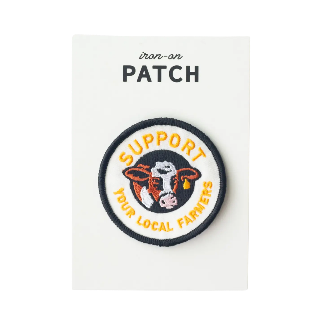 Support Your Local Farmers Iron On Patch
