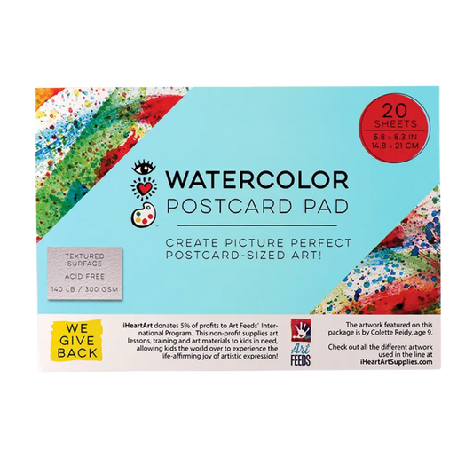iheartart Watercolor Postcard Pad