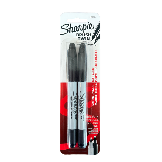 Sharpie Brush Twin Tip Permanent Markers