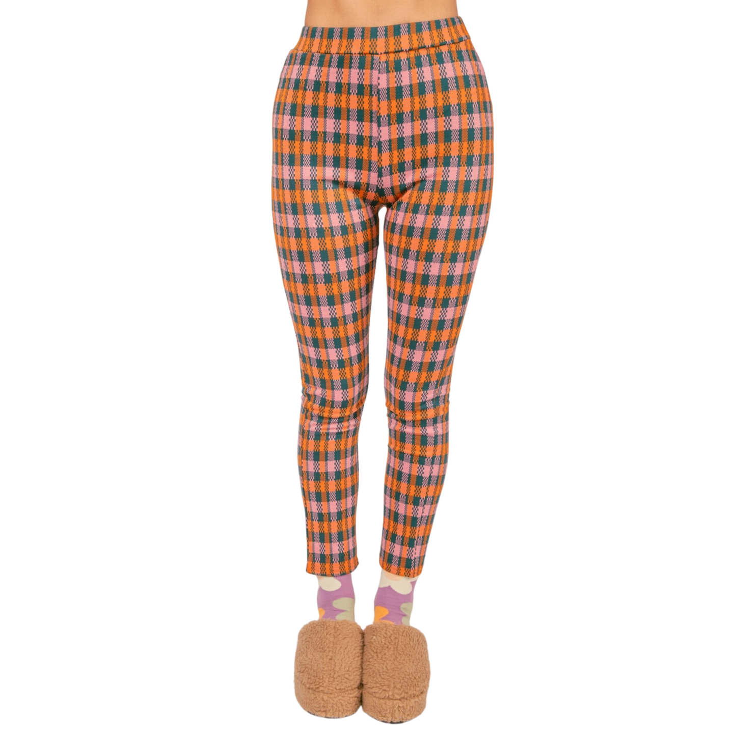 Print Leggings Fit Stretchy Knit Pants