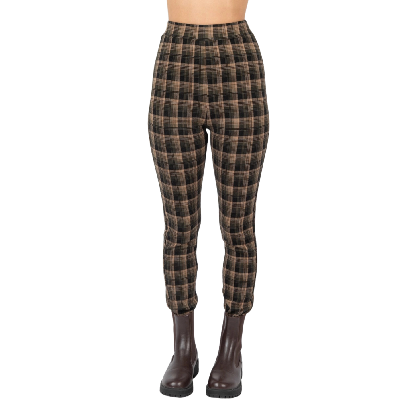 Print Leggings Fit Stretchy Knit Pants