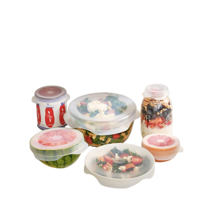 Reusable Silicone Stretch Lids - Set of 6 Assorted Sizes