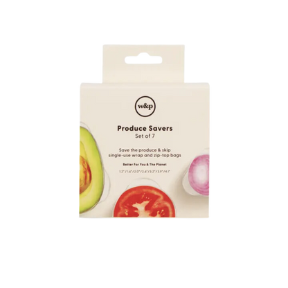 Produce Saver Silicone Stretch Lids - Set of 7 Sizes