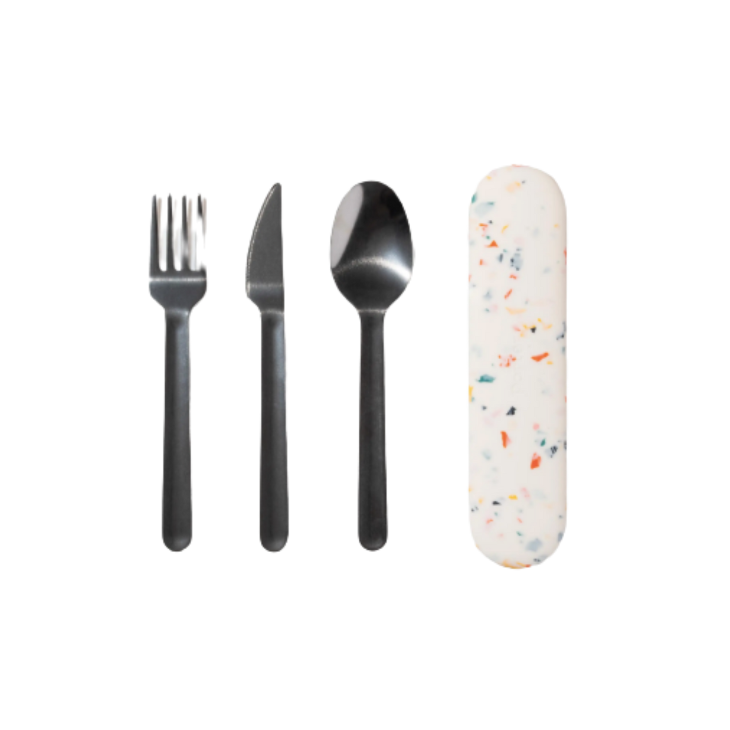 Stainless Steel Utensils Set in Silicone Carry Case
