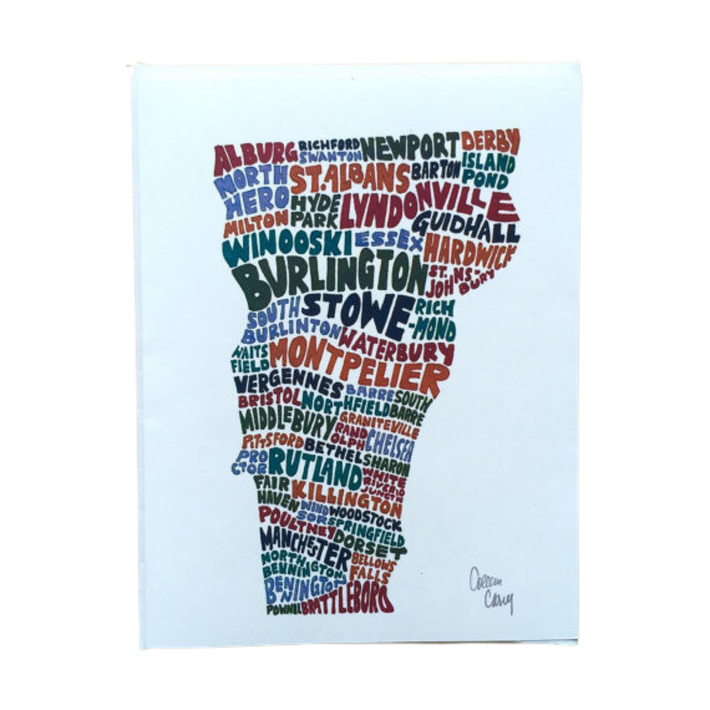 Vermont Towns Greeting Card