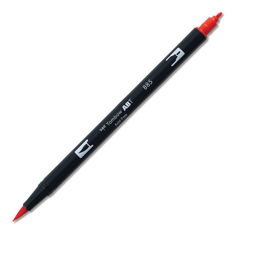 Dual Brush Pen Art Markers - 885 Warm Red