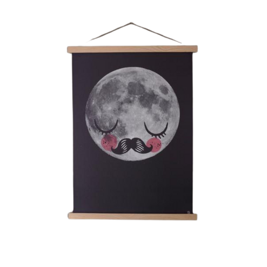 Wooden Poster Hanger -  Oak 6 inches