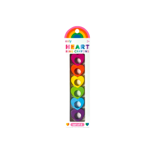 Heart Ring Crayons - Set of 6