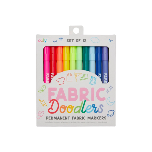 Fabric Doodlers Markers - Set of 12