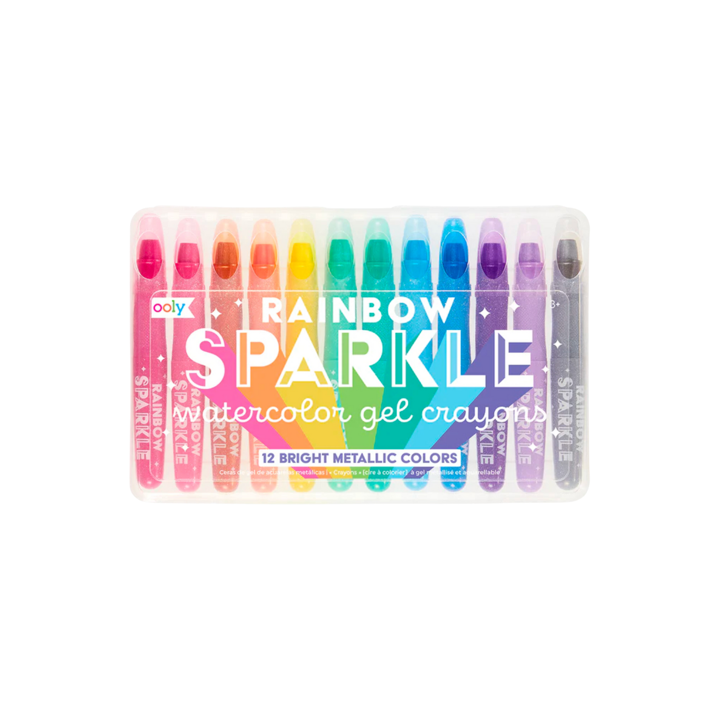 Rainbow Sparkle Metallic Gel Crayons