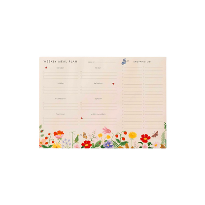 Strawberry Fields Meal Planner Notepad