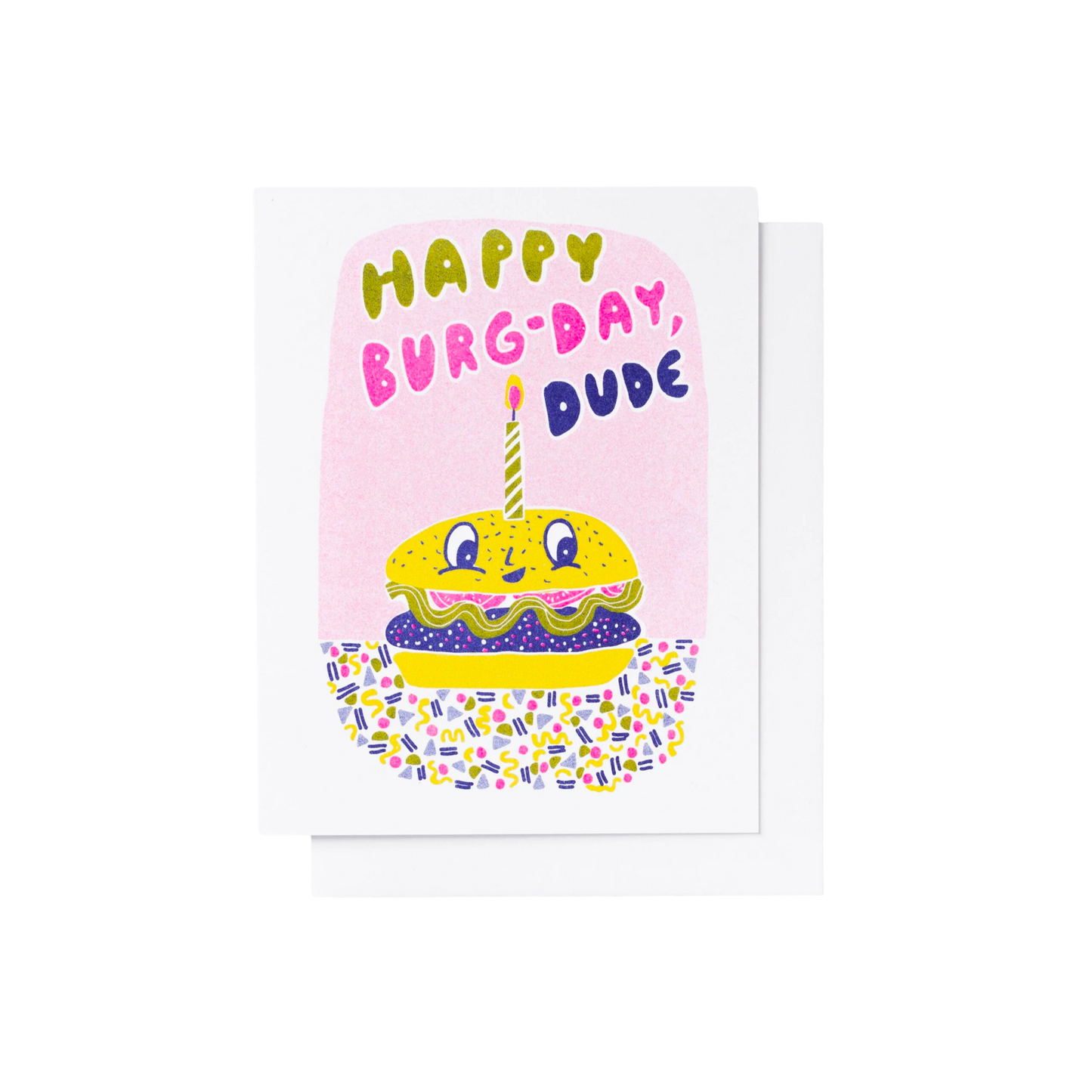 Burger Birthday Greeting Card