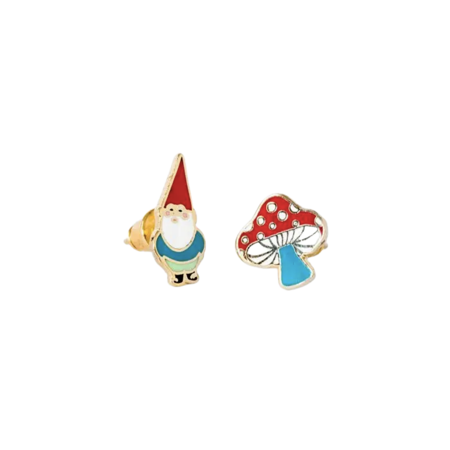 Gnome & Mushroom Earrings
