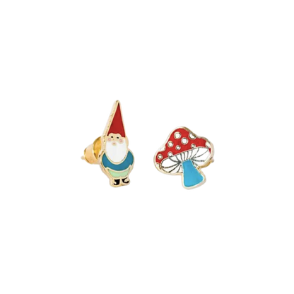 Gnome & Mushroom Earrings