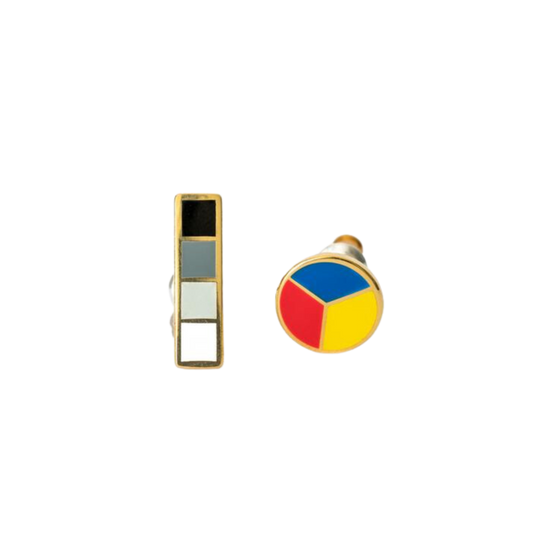 Colorwheel & Greyscale Earrings