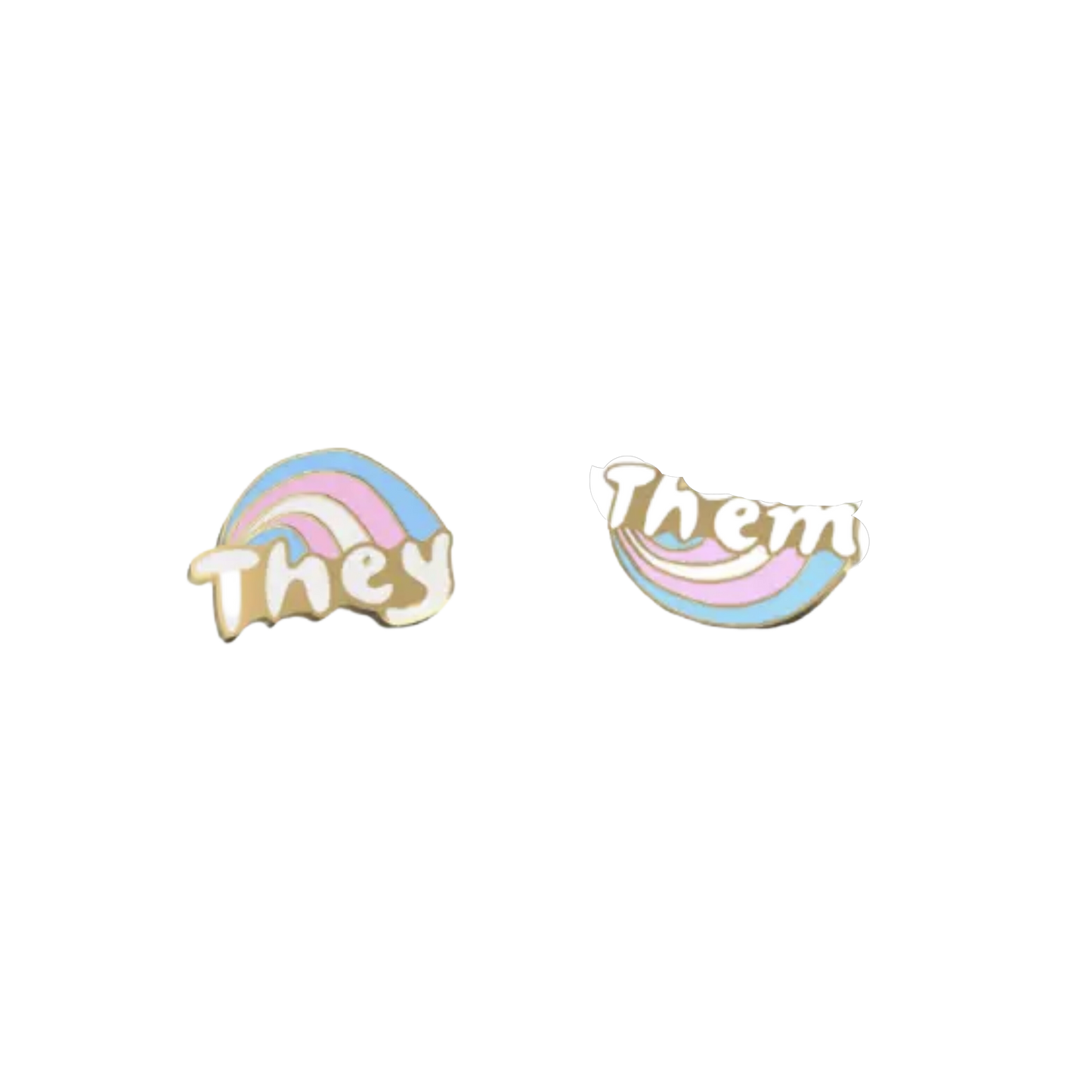 They Them Post Earrings