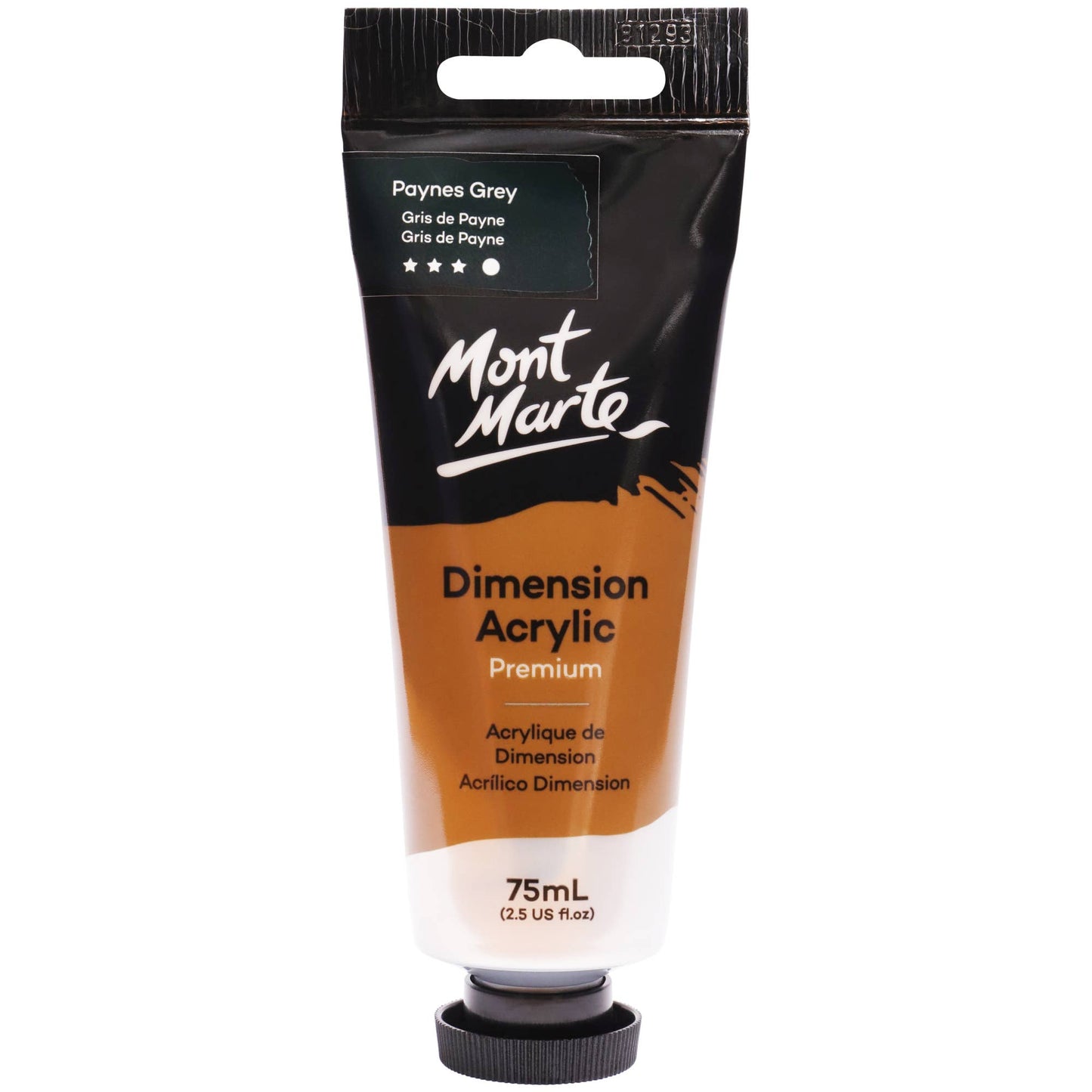 Dimension Acrylic Premium 75ml (2.5 US fl. oz.) Tube: Paynes Grey