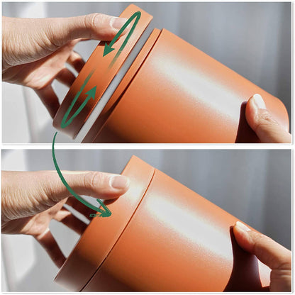 Terracotta Plastic Pot with Saucer