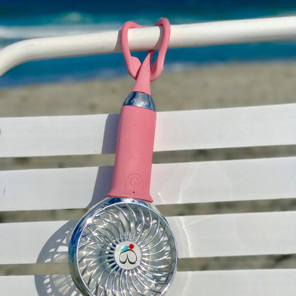 3 Speed Rechargeable Fan - Pink