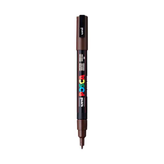 Posca PC-3M Paint Marker Fine Bullet Tip - Dark Brown