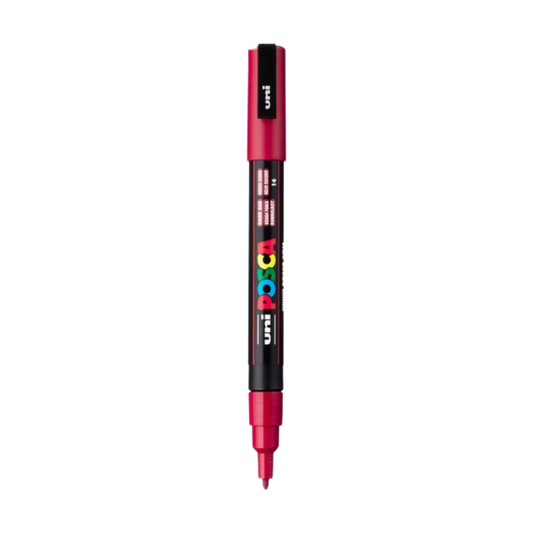 Posca PC-3M Paint Marker Fine Bullet Tip - Dark Red