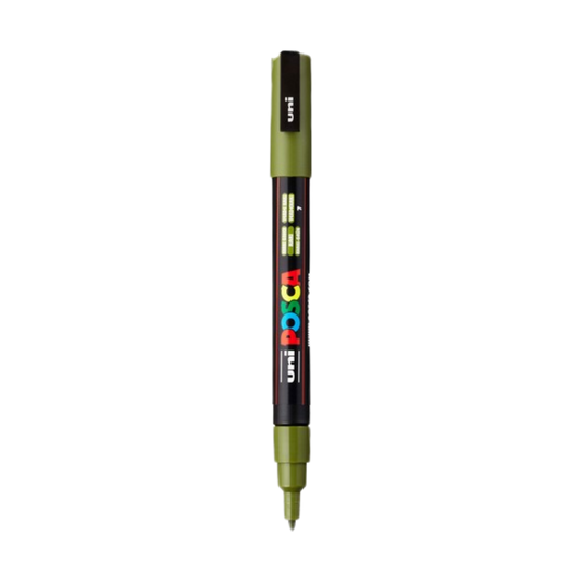 Posca PC-3M Paint Marker Fine Bullet Tip - Khaki Green