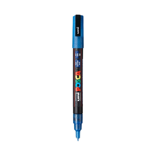 Posca PC-3M Paint Marker Fine Bullet Tip - Glitter Blue