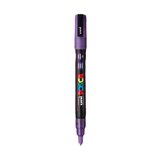 Posca PC-3M Paint Marker Fine Bullet Tip - Glitter Violet