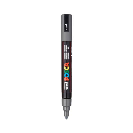 Posca PC-5M Paint Marker Medium Bullet Tip - Deep Grey