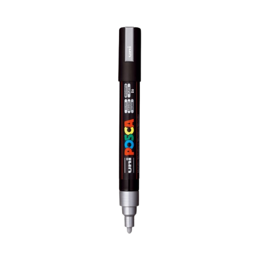 Posca PC-5M Paint Marker Medium Bullet Tip - Silver