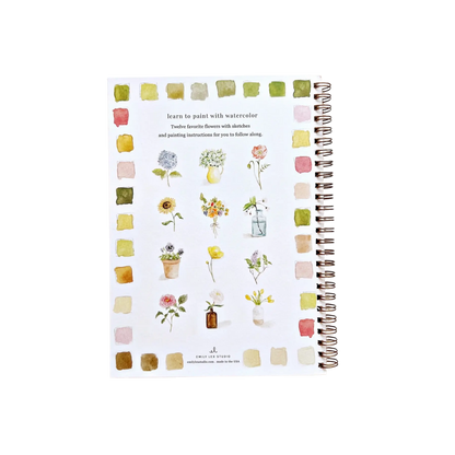 Flowers Watercolor Workbook