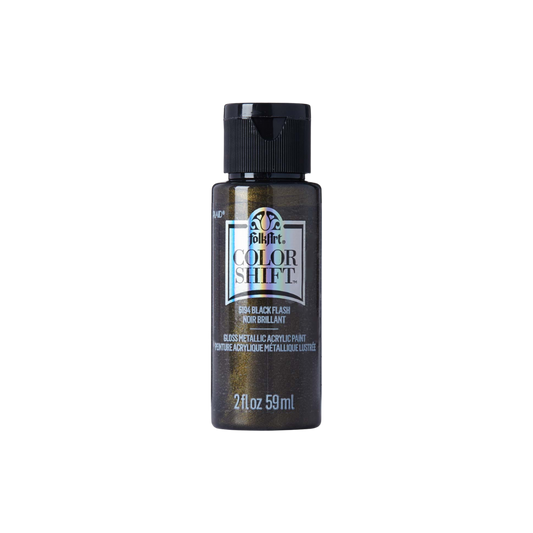 Folkart Color Shift Acrylic Paint - Black Flash
