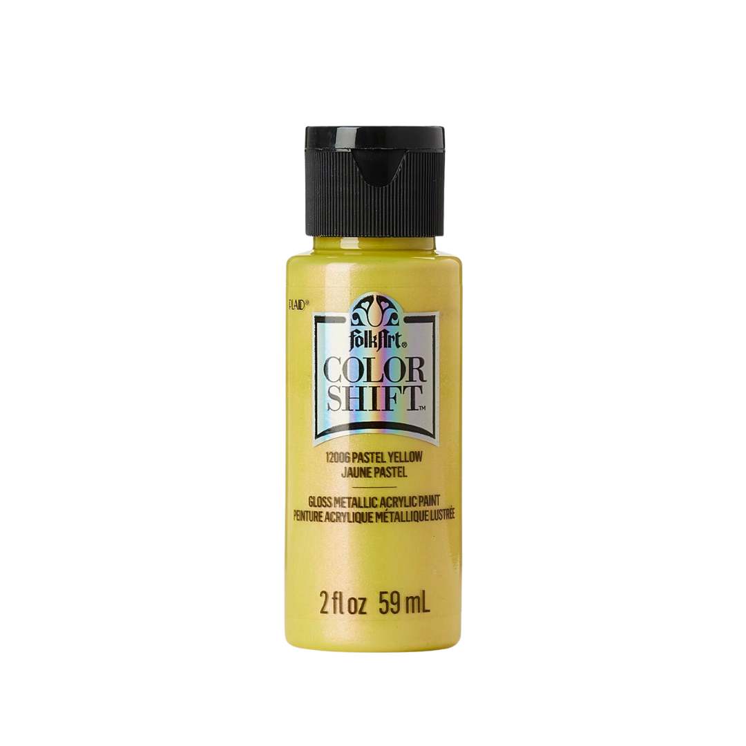 Folkart Color Shift Acrylic Paint - Pastel Yellow