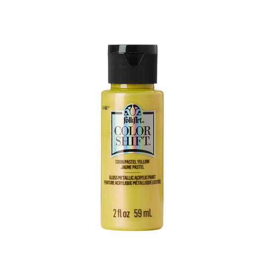 Folkart Color Shift Acrylic Paint - Pastel Yellow