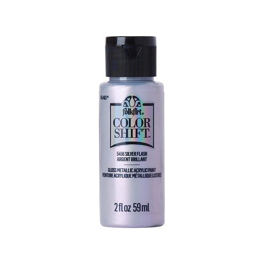 Folkart Color Shift Acrylic Paint - Silver Flash
