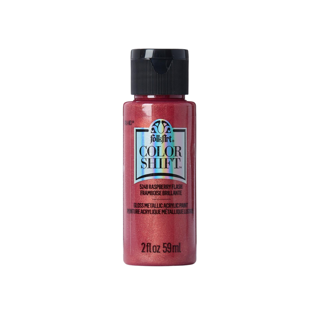 Folkart Color Shift Acrylic Paint - Raspberry Flash