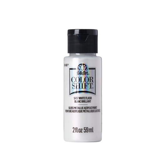 Folkart Color Shift Acrylic Paint - White Flash