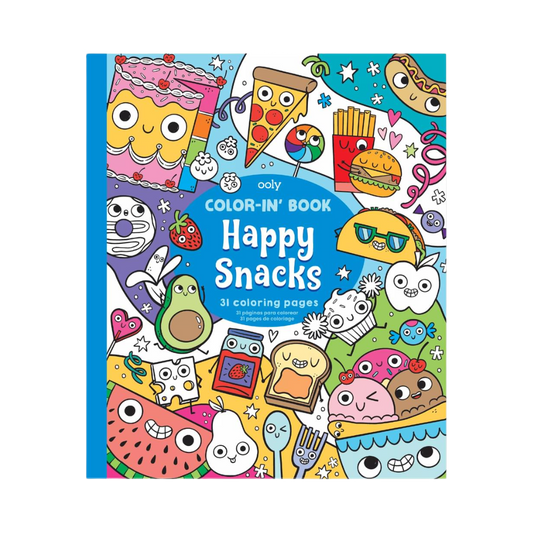 Color-in' Book: Happy Snacks