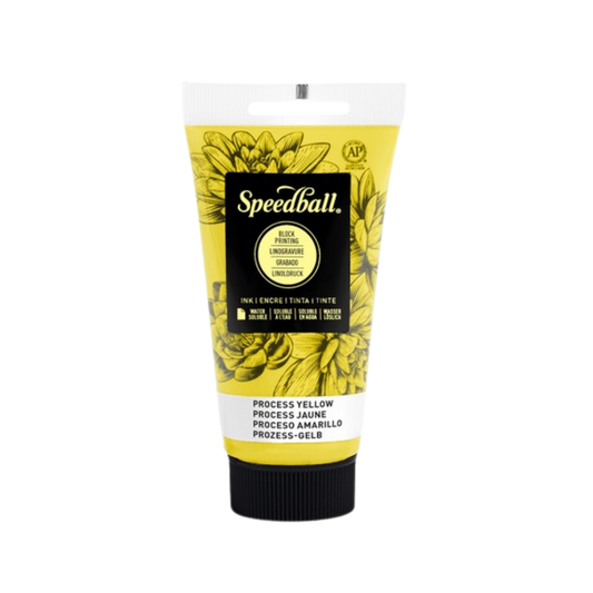 Water-Soluble Block Printing Ink 2.5oz - Process Yellow