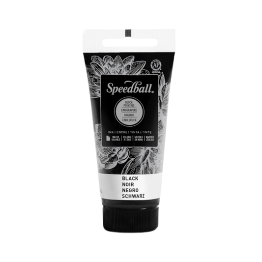 Water-Soluble Block Printing Ink 5oz - Black