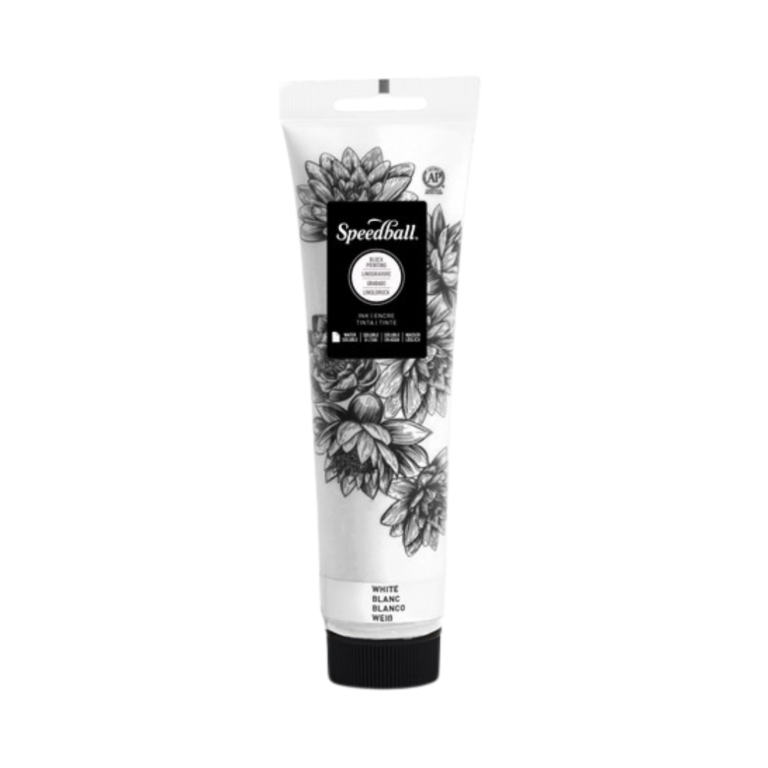 Water-Soluble Block Printing Ink 5oz - White