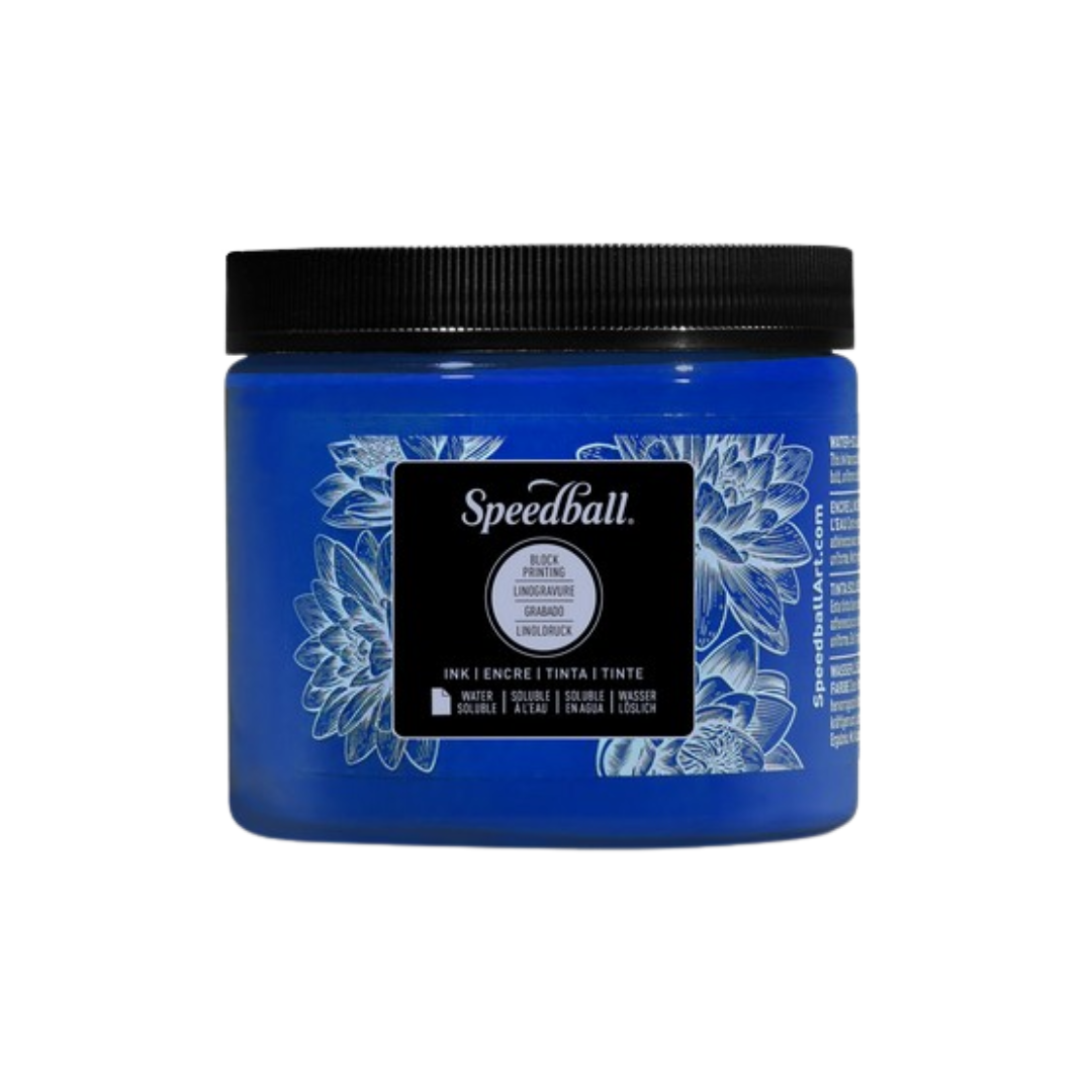 Water-Soluble Block Printing Ink 16oz - Blue