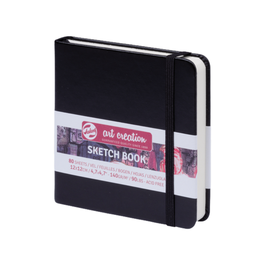 Talens Art Creation Sketchbook — Black, 4.72 x 4.72 in